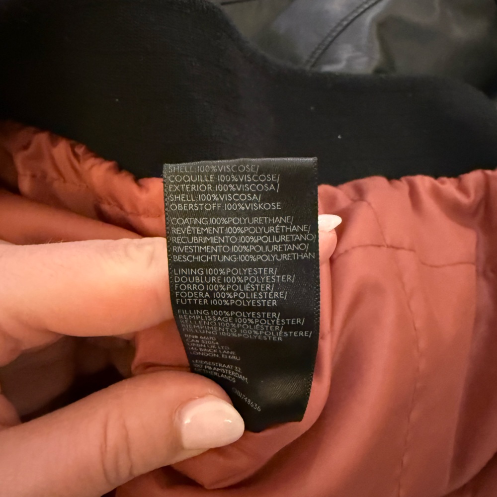 Free People Wild Rose Vegan Leather Bomber Jacket - Picture 8 of 9
